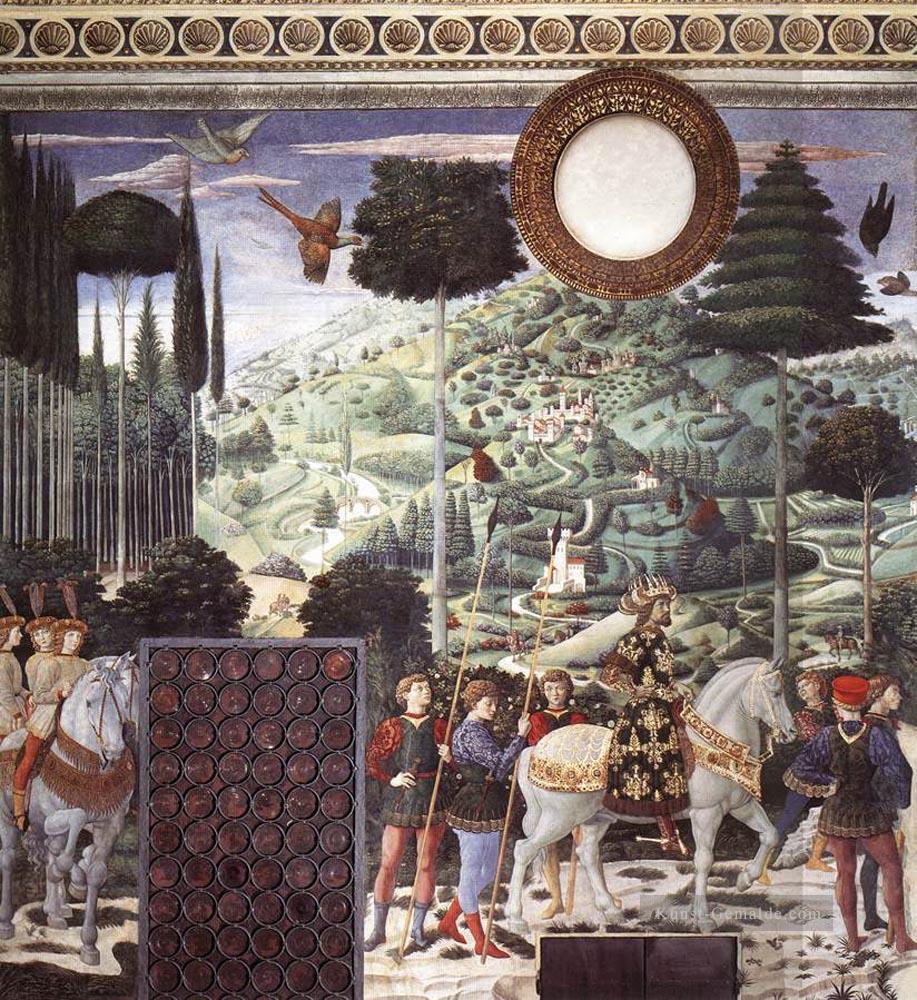 Prozession Benozzo Gozzoli Süden das Mittel König Wand Ölgemälde